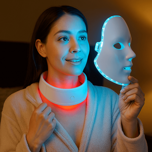 Masque LED Anti-Âge – Spécial Peaux Matures et Ménopausées - Visage et cou